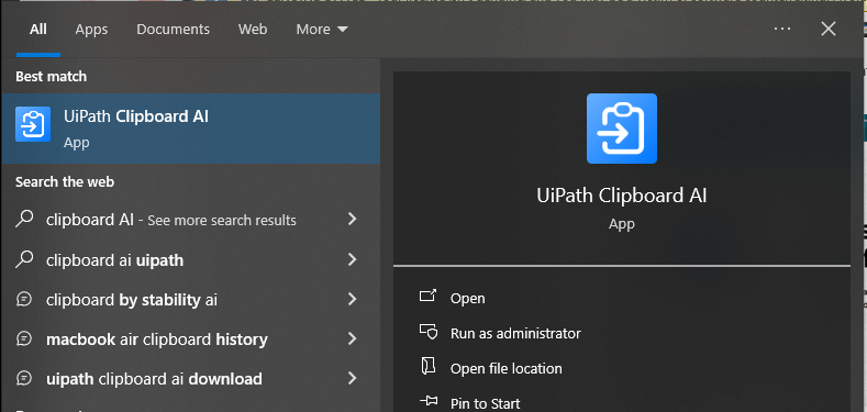 UiPath Clipboard AI