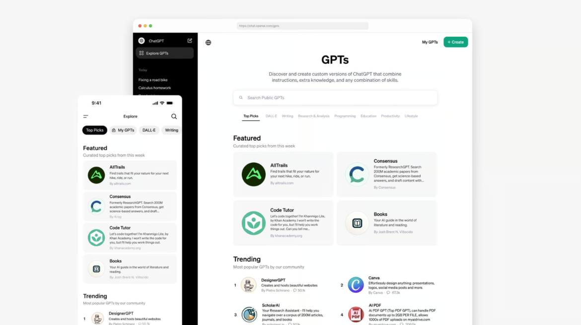 OpenAI Unveils GPT Store for Custom AI Chatbots