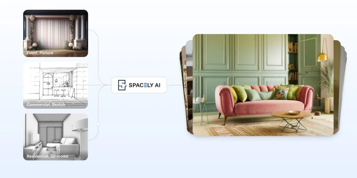 AI-Powered Interior Design Platform, Spacely AI, Secures Pre-Seed Funding